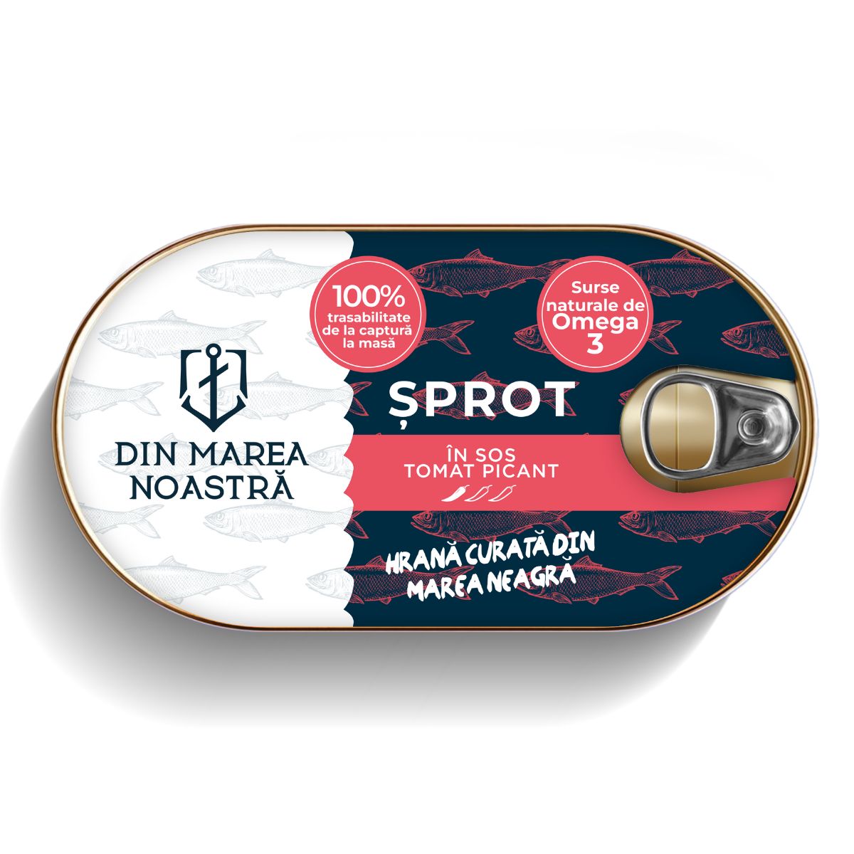 Şprot în sos tomat picant