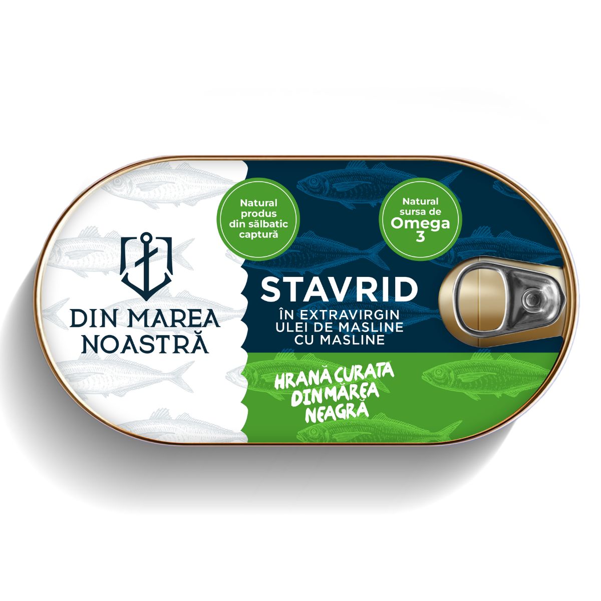 Stavrid cu măsline în ulei de măsline