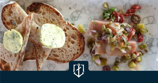 Черноморски паламуд със средиземноморска салца